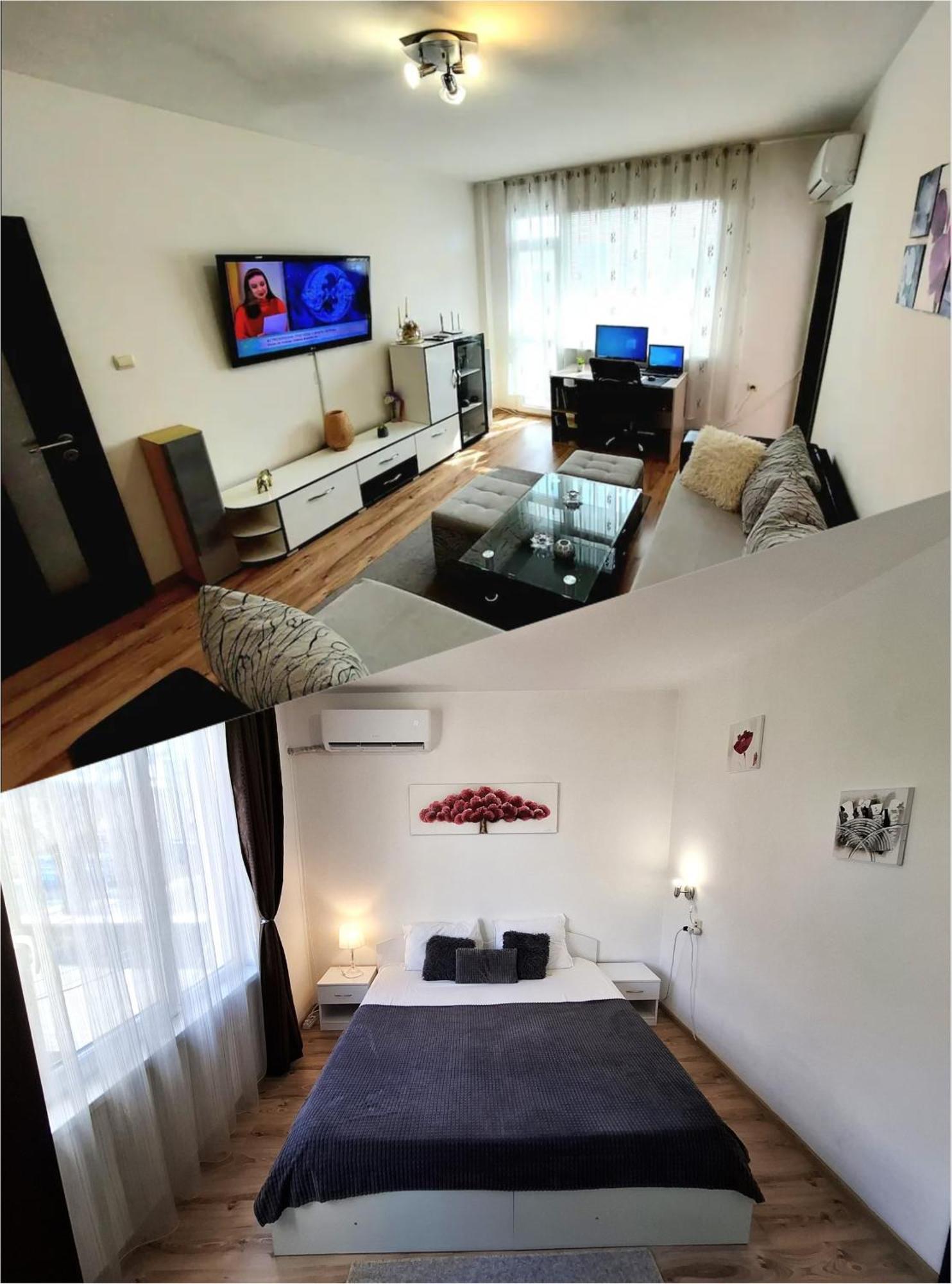 3 Rooms Apartment, Top Center, 1St Floor, Aubg, Free Parking, Pc I5 Ssd, 3 Led Tvs 200 Channels, Wifi, Terrace, Easy-Late Check-In, Stay Before Greece Благоєвград Екстер'єр фото